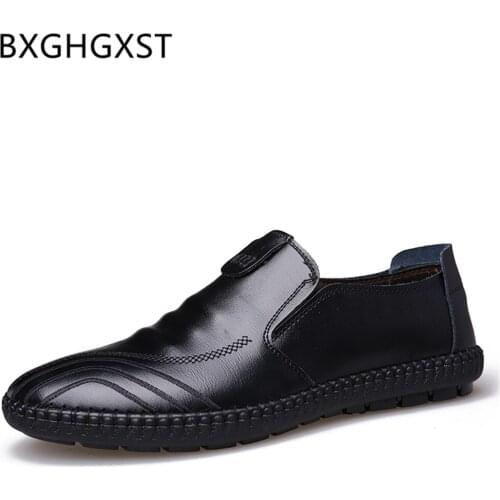 Driving Shoes Loafers Men Brand Luxury Shoes Slip on Genuine Leather Shoes Men 2020 Zapatos Casuales De Los Hombres Ayakkabi