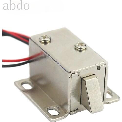Small electromagnetic lock DC6V 12V mini electric bolt lock Release Assembly Solenoid Access Control Electric lock