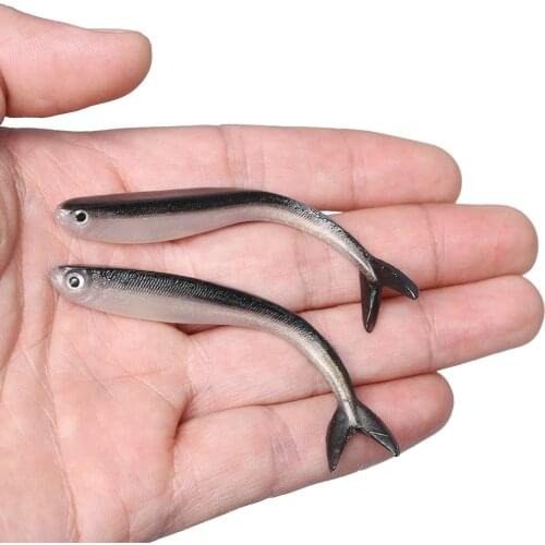 10 Pcs/Bag 8cm/2g Soft Shrimp Worms Fish Lure Silve Silicone Wobblers Fishing Tackle Jigging Maggot Fishing Bait Jig Head Bait