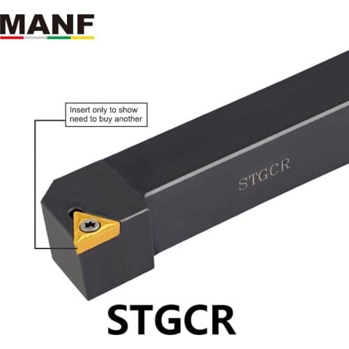 MANF CNC 20mm STGCR-2525M16 Lathe Tool Set TCMT0902 TCMT16T304 Turning Tool Lathe Cutter Bar Boring Arbor Clamped Steel Tools