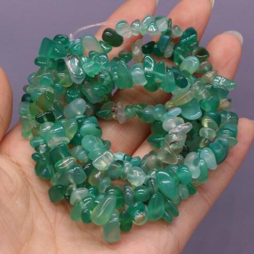 Natural Semi-precious Faceted Stone Gravel Beaded Texture Aventurine JadeFor DIY Necklace Bracelet Making Jewelry Man Woman Gift