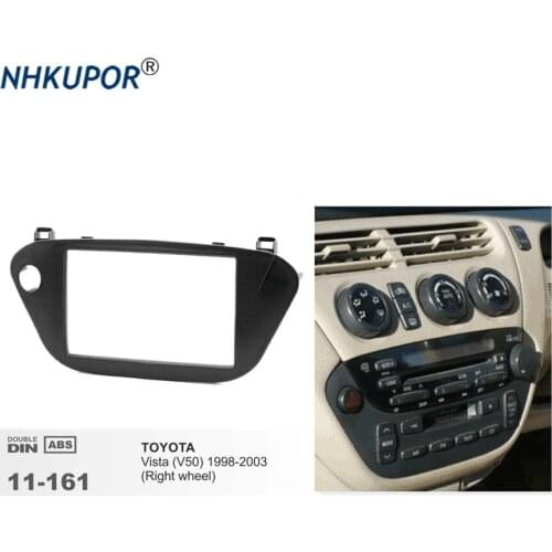 11-161 Car Radio Fascia Panel For TOYOTA Vista (V50) (Right wheel) 1998-2003 Dash Facia Trim Surround CD Installation Frame Kit