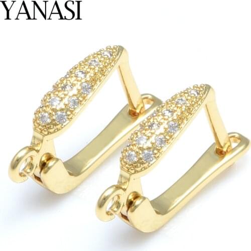 4 Colors Earring Hooks Accessories For Jewelry Making Fashion Handmade DIY Pearls Tassle Earrings Making Supplies