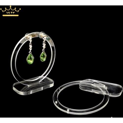 Jewelry Display Rack Acrylic Round Earrings Organizer Holder Stand Storage Clear Storage Display Holder