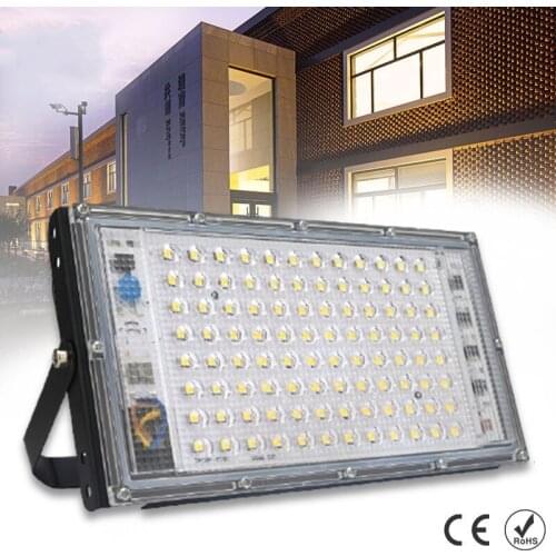 1pc 100W Led LED Floodlight AC 220V Outdoor Searchlight Floodlight Spotlight IP65 Waterproof LED Street Lamp Landscape Lighting