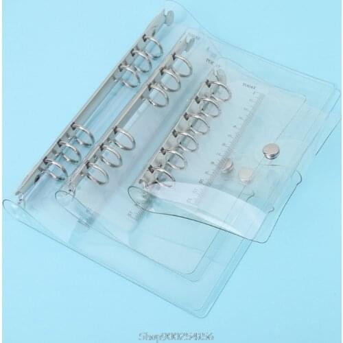 A5/A6/A7 PVC Notebook Notepad Sheet Shell Cover File Folder 6 Holes Binder DIY N26 20 Dropship