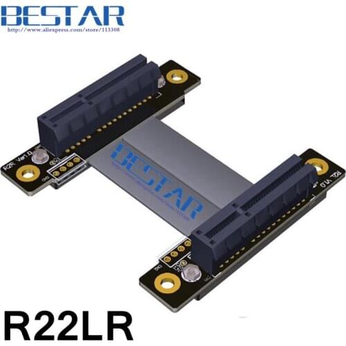 Pci-e 4x to 4x Female to female Right angle pcie x4 to x4 riser adapter Extension Cable Extender cord PCIe3.0 8Gbps elbow design