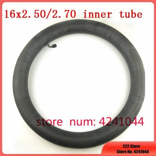 Free shipping 1pcs 16x2.50/2.70 Inner Tube with Bent Valve Stem for Electric Bikes