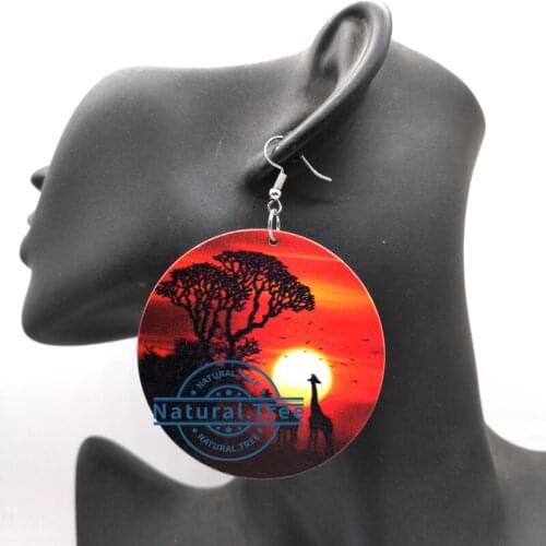Free Shipping!!African Wooden Earrings