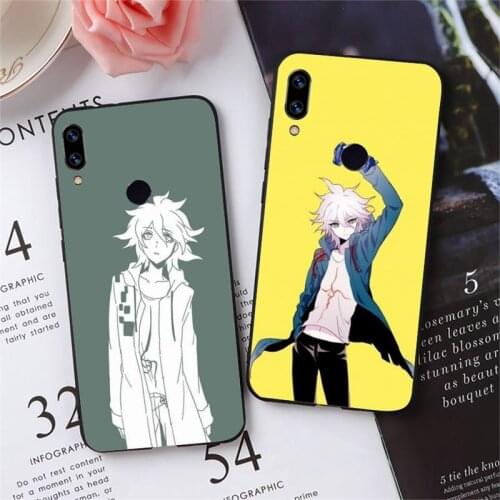 Makoto Nagito Komaeda Anime Phone Case For Xiaomi Redmi note 7 8 9 pro 8T 9A 9S Mi Note 10 Lite pro