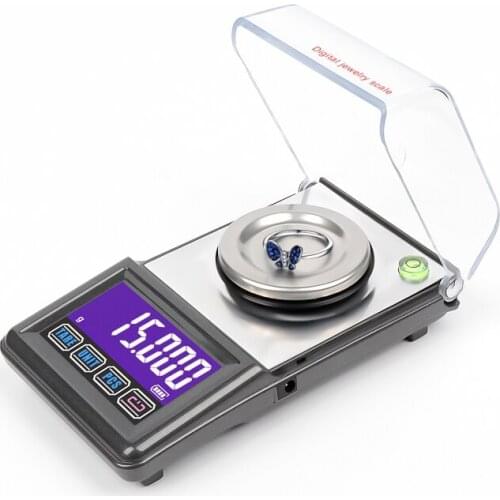 0.001g 50g Digital Pocket Carta Scale LCD Electronic Jewelry Gem Gold Scales 0.001g Precision USB Power Counting Function