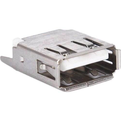 Hot New 4Pin USB Female Socket Type A 180 Degree Solder Connector Dropshipping