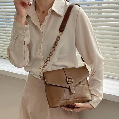 Stone Bucket Bag for Women 2021 Women Pu Leather Messenger Bags Sac A Main Crossbody Bags for Women Shoulder Bag Female Handbag