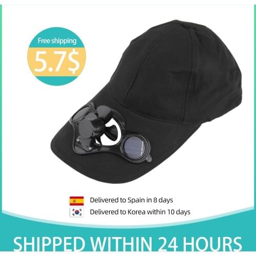 Air Cool Fan Hat Cap With Solar Sun Power Cool Fan For Cycling Energy Save No Batteries Required Fishing Summer Sport Outdoor