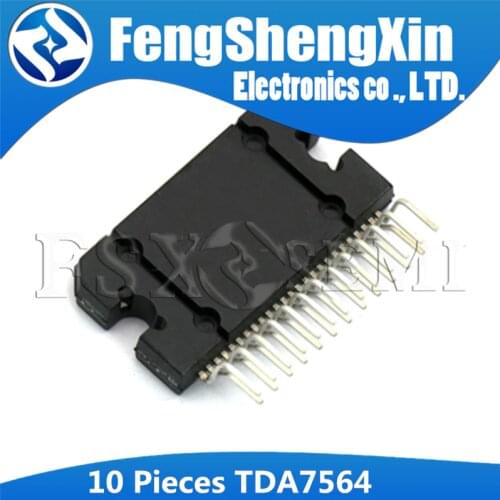 10pcs TDA7564 ZIP TDA7564B ZIP25 TDA7564H TDA7564AH ZIP-25 MULTIFUNCTION QUAD POWER AMPLIFIER WITH BUILT-IN DIAGNOSTICS FEATURES