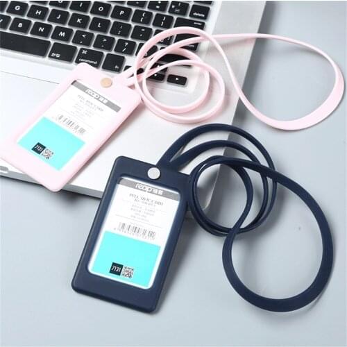 Fashion Silicone Id Card Holder Soft Badge Hospital Employee Work Creative Badge(Standard size)