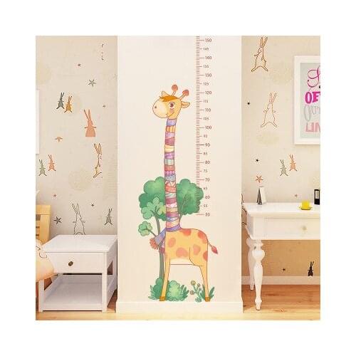 Cartoon Giraffe Kids Room Decoration Wall Decals For Living Room Nursery Wall Pictures Home Decoration Accessories Wallpapers