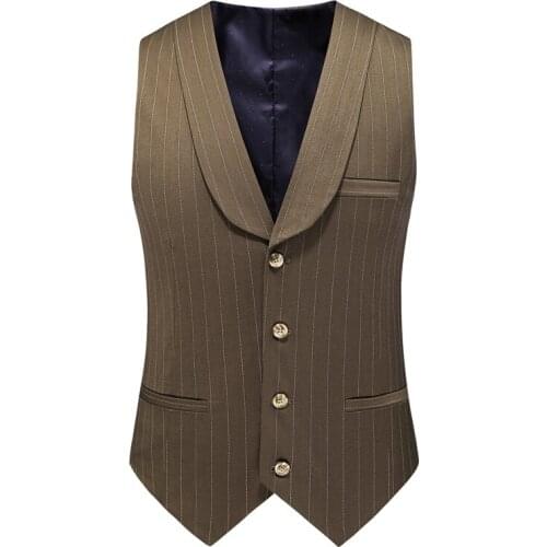 5XL Mens Suit Vest Solid Wedding Business Waistcoat Jacket Casual Slim Fit Gilet Homme Vests For Groosmen Man Wedding Plus Size