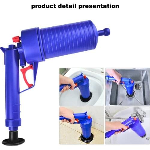 Air Pump Pressure Pipe Plunger Drain Cleaner Sewer Sinks Basin Pipeline Clogged Remover Bathroom Cleaner Sewer Blockage Tool
