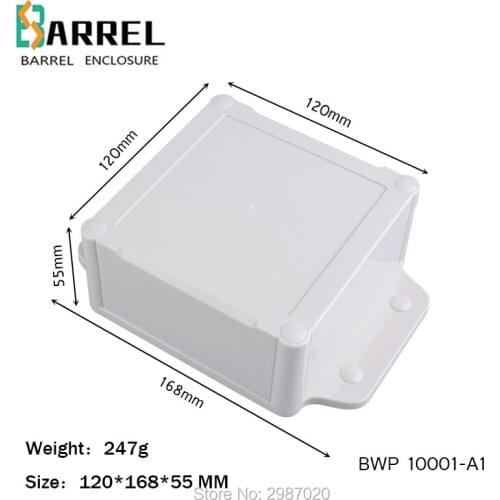 168*120*55mm wall mount IP68 waterproof electrical enclosure ABS waterproof junction box outdoor distribution control