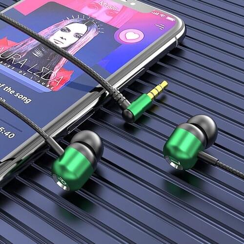 Earphones Metal Cable Waterproof In Ear Subwoofer And HiFi Music Sport Noise Reduction Headset l słuchawki headphones for pc PS4