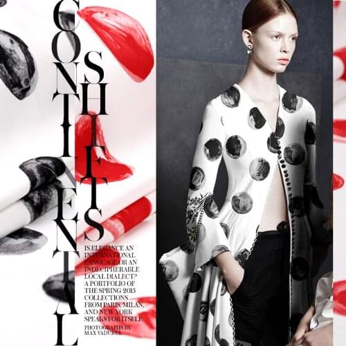 New Arrival Dots Digital Print Stiff and Smooth Fabric for Spring and Summer Dress Shirt