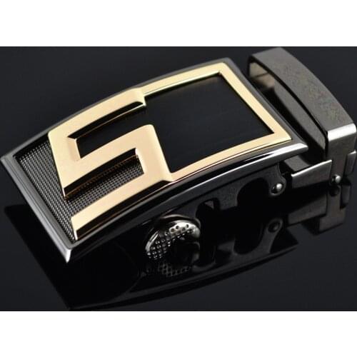 Fashion Simple Design High Quality Solid Alloy Belts Buckle Without Strap Sliding Ratchet Luxury Men Automatic luxury 3.5cm belt