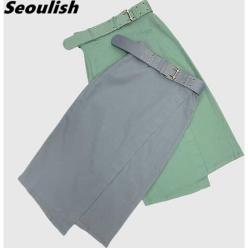 Женские юбки миди Seoulish China At AliExpress