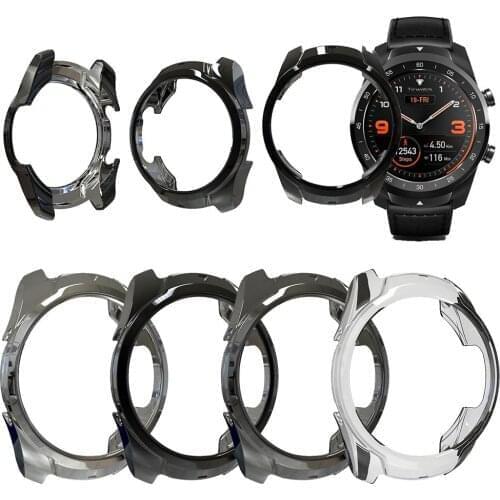 Smart Watch Protective Case Soft TPU Plated Protector Rugged Cover All-Around Protector Cover Waterproof Dustproof Scratch-Proof