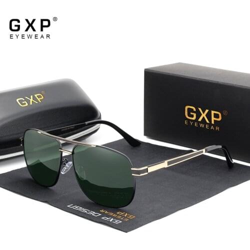 GXP 2021 Fashion Men Women 100%Polarized Sunglasses Square HD Mirror Lens Anti-reflective Protection Oculos De Sol Masculino