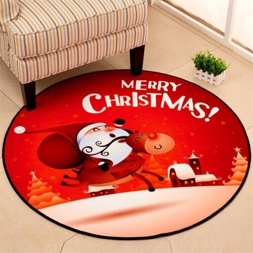 Marry christmas Round Tapete For Living Room Bedroom Home Decor Carpet Rug Children Kids Soft Play Mat