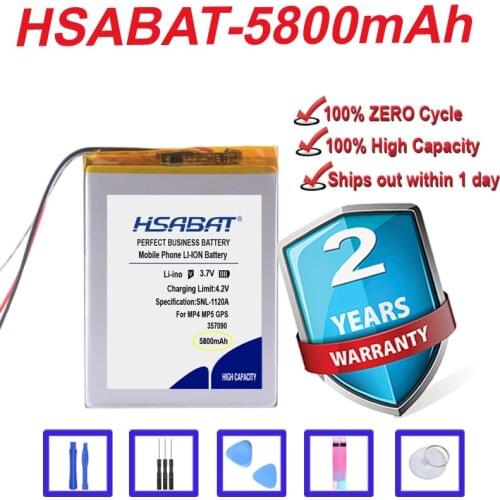 Top Brand 100% New 5800mAh 357090 Battery for Prestigio Grace 3118 3G PMT3118 Tablet 3 lines in stock