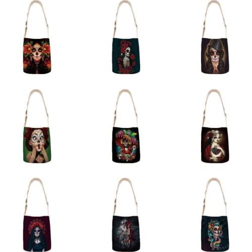 Diablo ladies casual tote bag linen bag green shopping bag outdoor beach bag casual tote bag