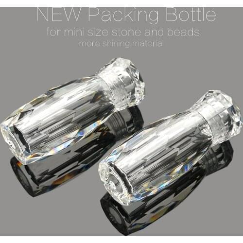 1 Bottle Glitter Micro Beads Caviar Decoartion Box Nail Art Accessory Rhinestone Mini Tiny Bead Jewelry Empty Bottle 6.3*2.5CM