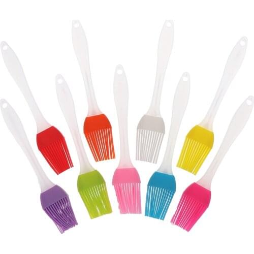 1pcs Silicone Pastry Oil BBQ Basting Brush Tool Baking Bakeware Bread Cook Brushes 9Colors