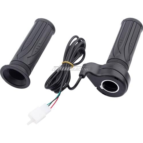 12/24/36/48V Twist Throttle Ebike Throttle Grips Left and Right Electric Scooter Speed Control Throttle With 3 Pin Waterproof Fe