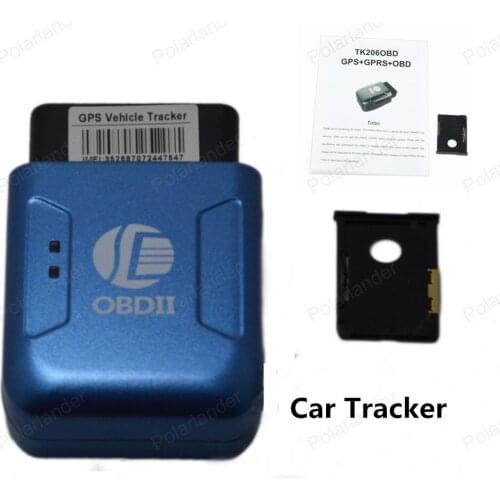 12V Car TK206 GPS GPRS Tracker OBDII Interface Geo-fence Function Without OBD Function Auto fleet vehicle Tracking Device