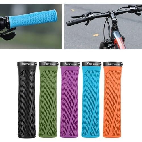 2pcs/1 Pair Road bicycle grips Cycling Bicycle Handlebar Cover Grips Soft Rubber Anti-slip Bike Accessories Handle Grip Lock Bar