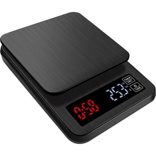 3kg/0.1g 5kg/0.1g Stainless steel timing coffee scale electronic coffee scale mini kitchen scales timing scale