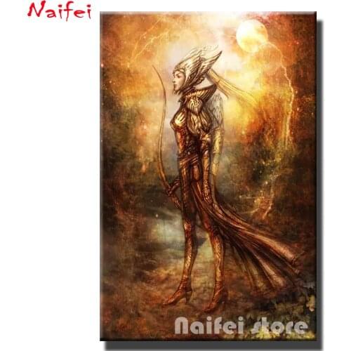 5D Diy Diamond Painting Retro Mermaid Full Round Square Drill Embroidery Landscape Cross Stitch Kits Mosaic Home Decor Wall Art