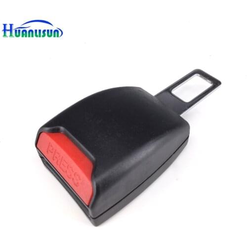 HUANLISUN Car Vehicle Safety Black Seat Belt Extension Buckle Strap with Buckle Car Accessories