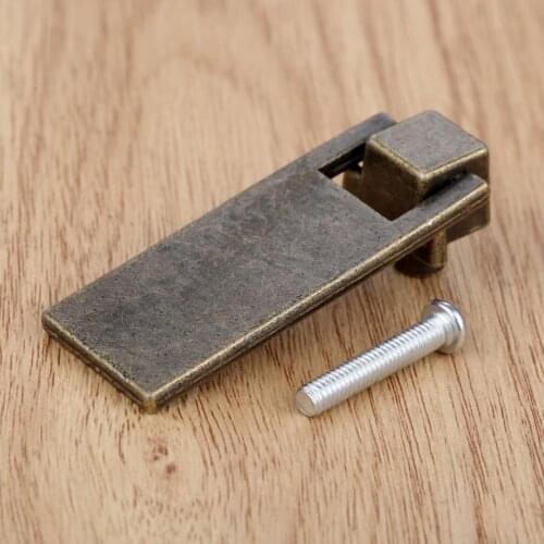 Antique Bronze Handle Pull Chinese Style Handle Drawer Wardrobe Door Handle Wooden Box Handles With Screws Zinc Alloy 60*20mm