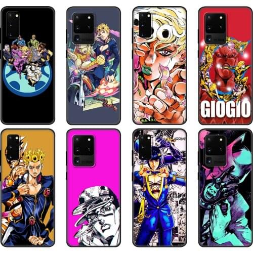 Black tpu Case For Samsung galaxy S20 /S20 PLUS/S20 ultra/S20+ /S20FE back cover JOJO 39 s Bizarre Adventure Japanese