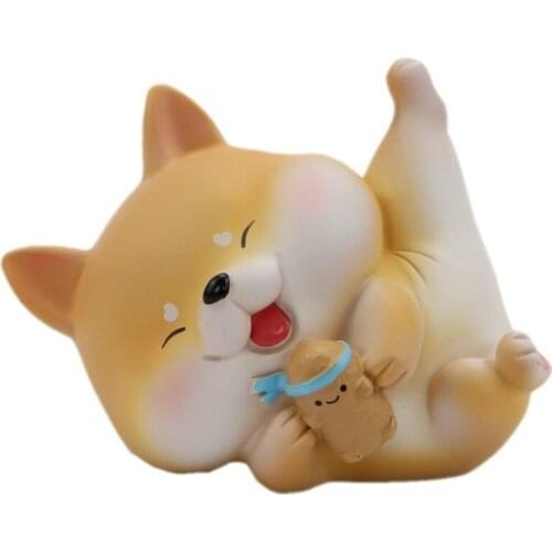 Net Red Cute Interior Decoration Of Dog Car Vehicle Accessories Cartoon Baking Cake Decoration Resin Embellishments