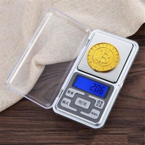 200g/500g Mini Pocket Digital Electronic Scale Backlight for Jewelry Kitchen Gram High Accuracy Weight Precision Scale