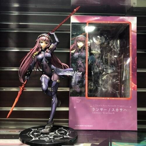Fate Grand Order Lancer Scathach Double swords 1/7 Action Figure Model Toy 25cm