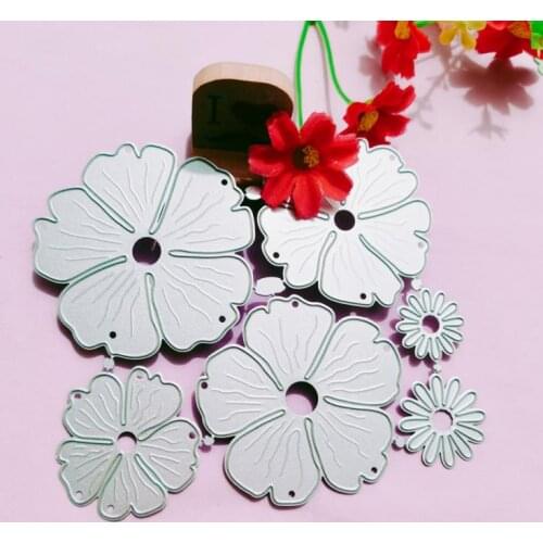 9 Styles Flower Petal Metal Cutting Dies Stencil Scrapbooking DIY Album Stamp Paper Card Embossing Decor Craft Decorative Crafts