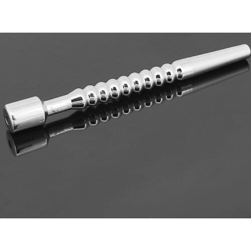 Happygo, Male Stainless Steel Urinary Plug Catheter Small Beads Metal Tube Pipe Mens Fetish Sex Toys Adult Game 619