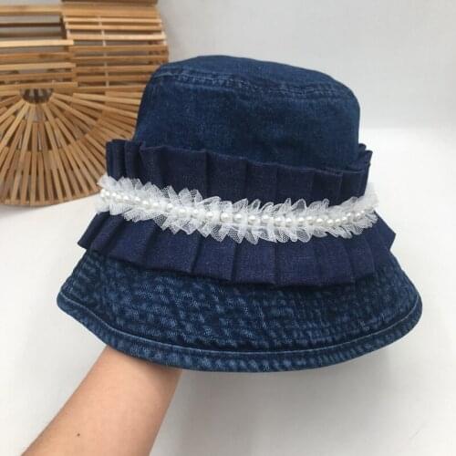 French fisherman cowboy female celebrities folding travel POTS shading is prevented bask in bud silk Bucket Hats sun hat