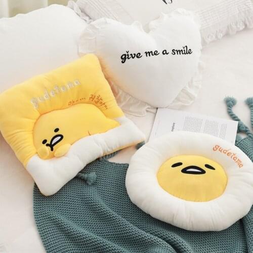 Creative Cartoon Egg Shape Cushion Plush Stuffed Chair Cushion Butt Mat Bay Floor Window Futon Seat Pad Throw Pillows Gifts
